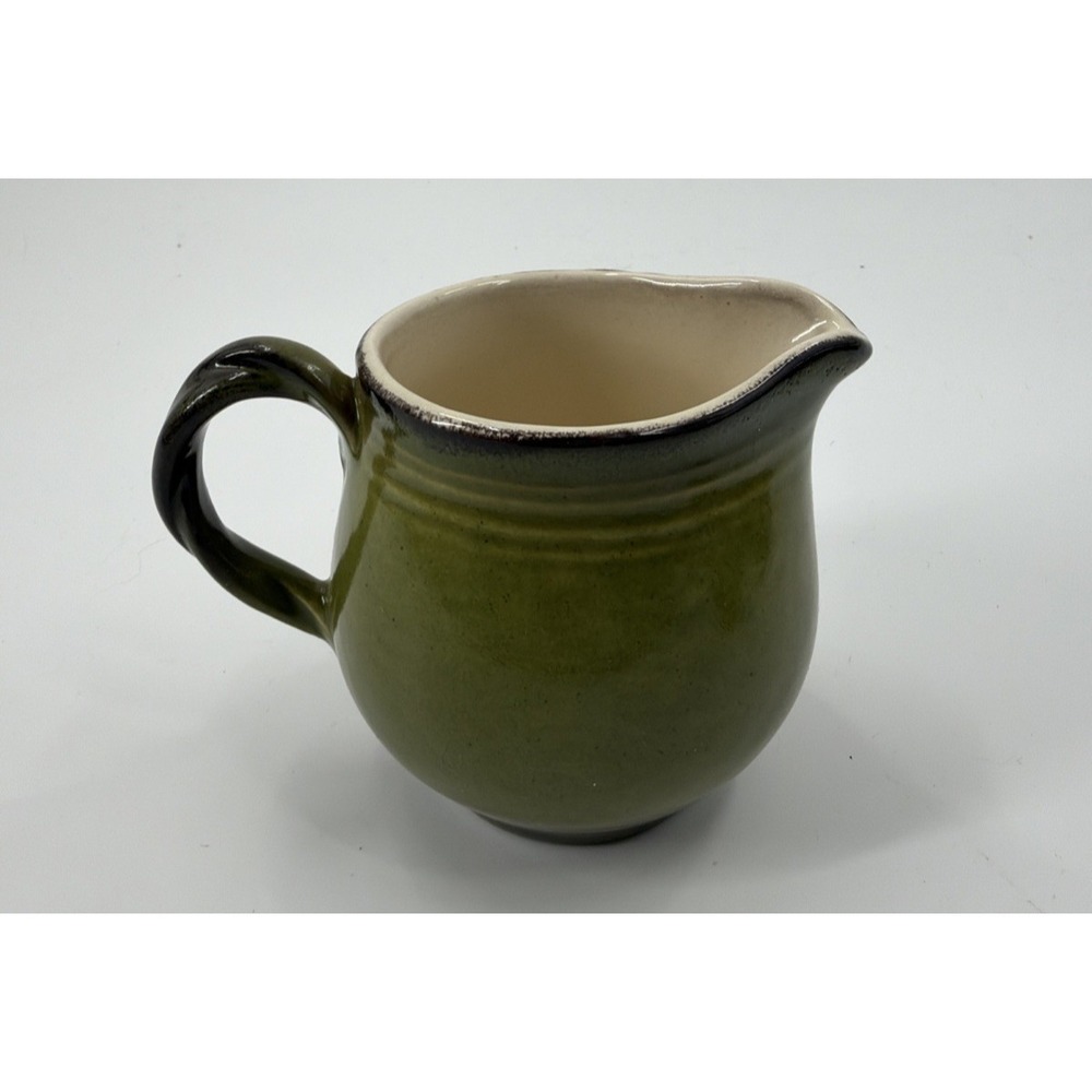 Vtg Metlox California Strawberry Poppytrail Vernon Creamer Pitcher Green